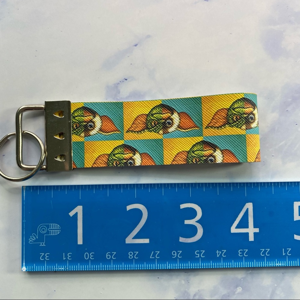 Gremlins keychain, vegan leather, handmade - Picture 2 of 2